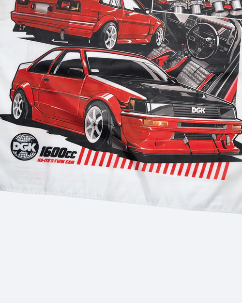 DGK Twin Cam Banner - White