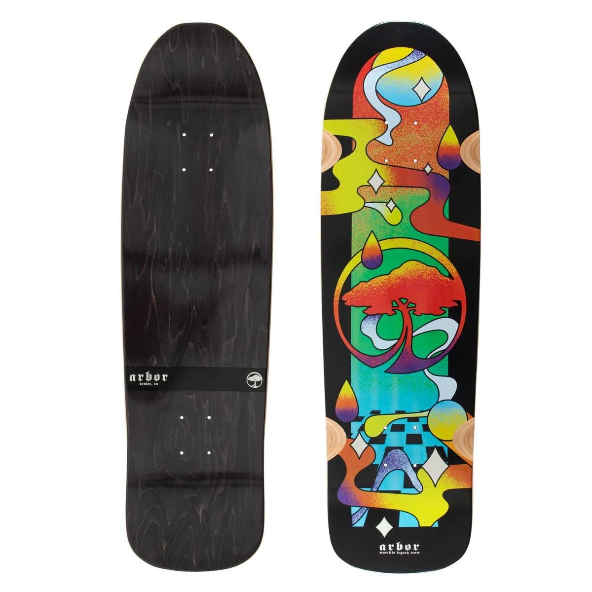 Arbor Team Legacy Martillo Tripped Cruiser Deck - 9″ Multi by Skates USA