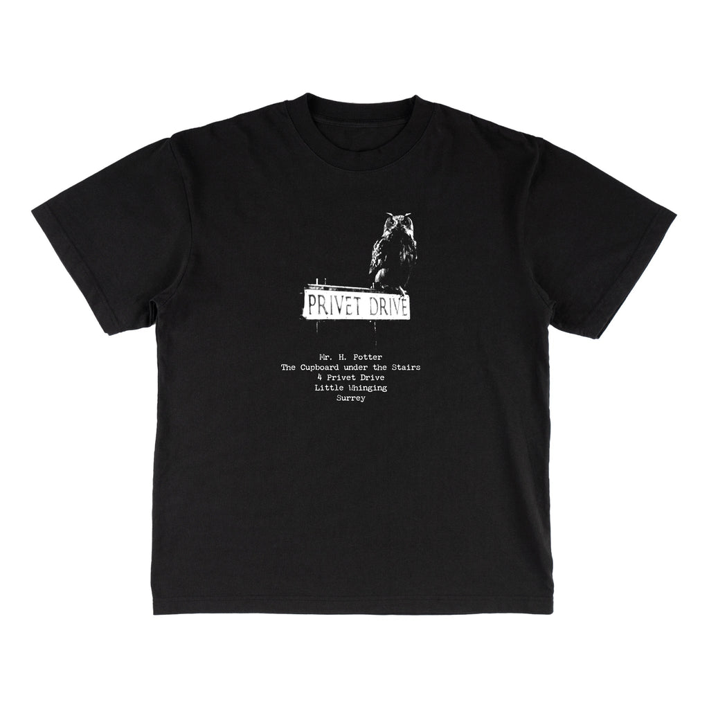 Welcome x Harry Potter Acceptance Boxy Garment-Dyed Tee - Black by Skates USA