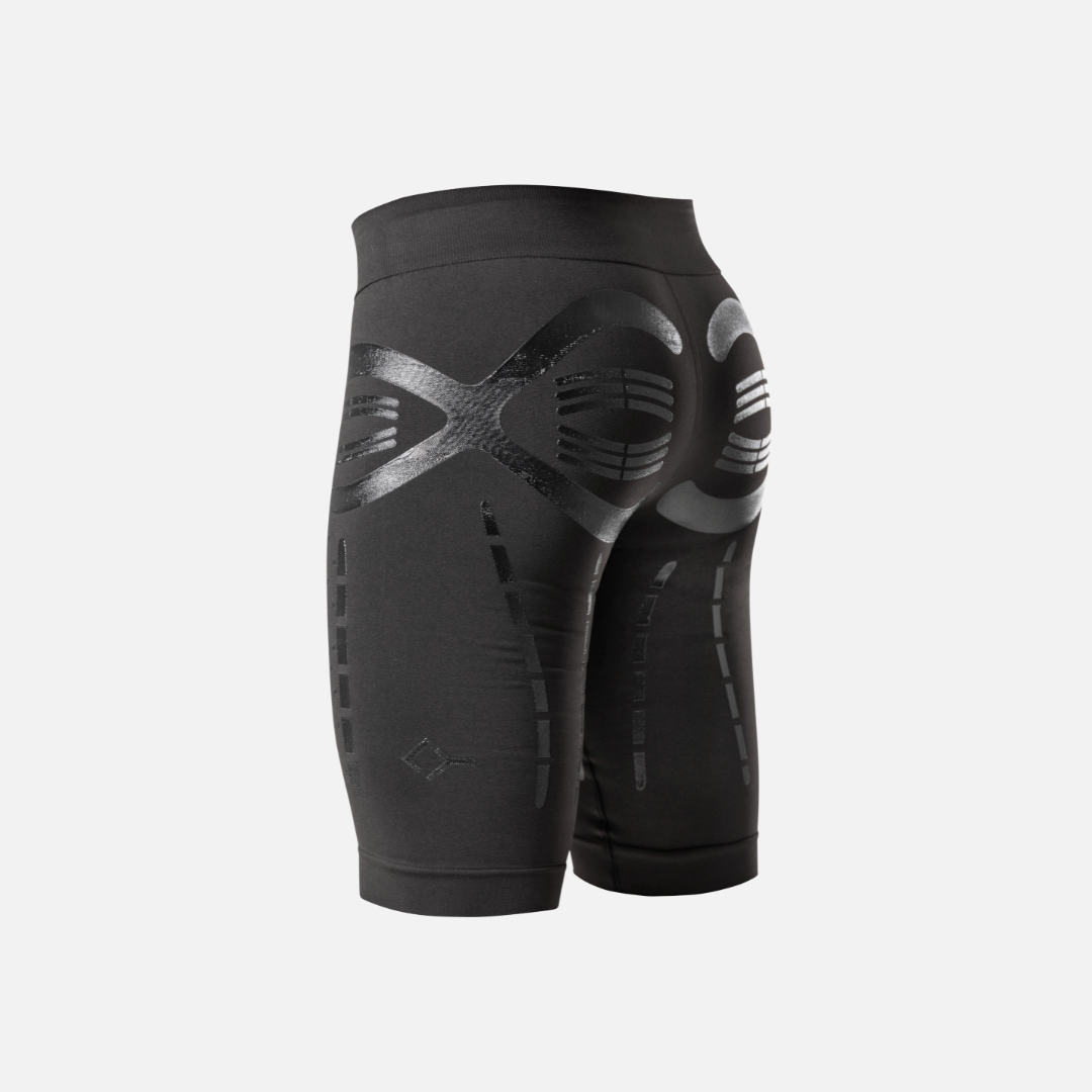 Floky US ACTIVATOR Shorts — Floky US branding close-up
