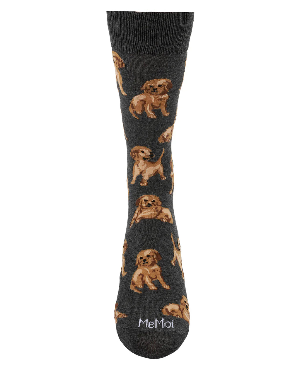 KADOU BOUTIQUE Mens - Happy Puppies Bamboo Crew Socks — lifestyle context