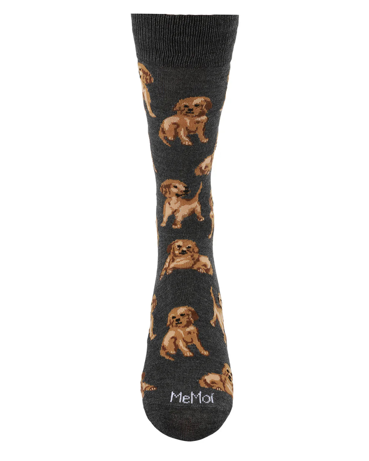 KADOU BOUTIQUE Mens - Happy Puppies Bamboo Crew Socks — lifestyle context