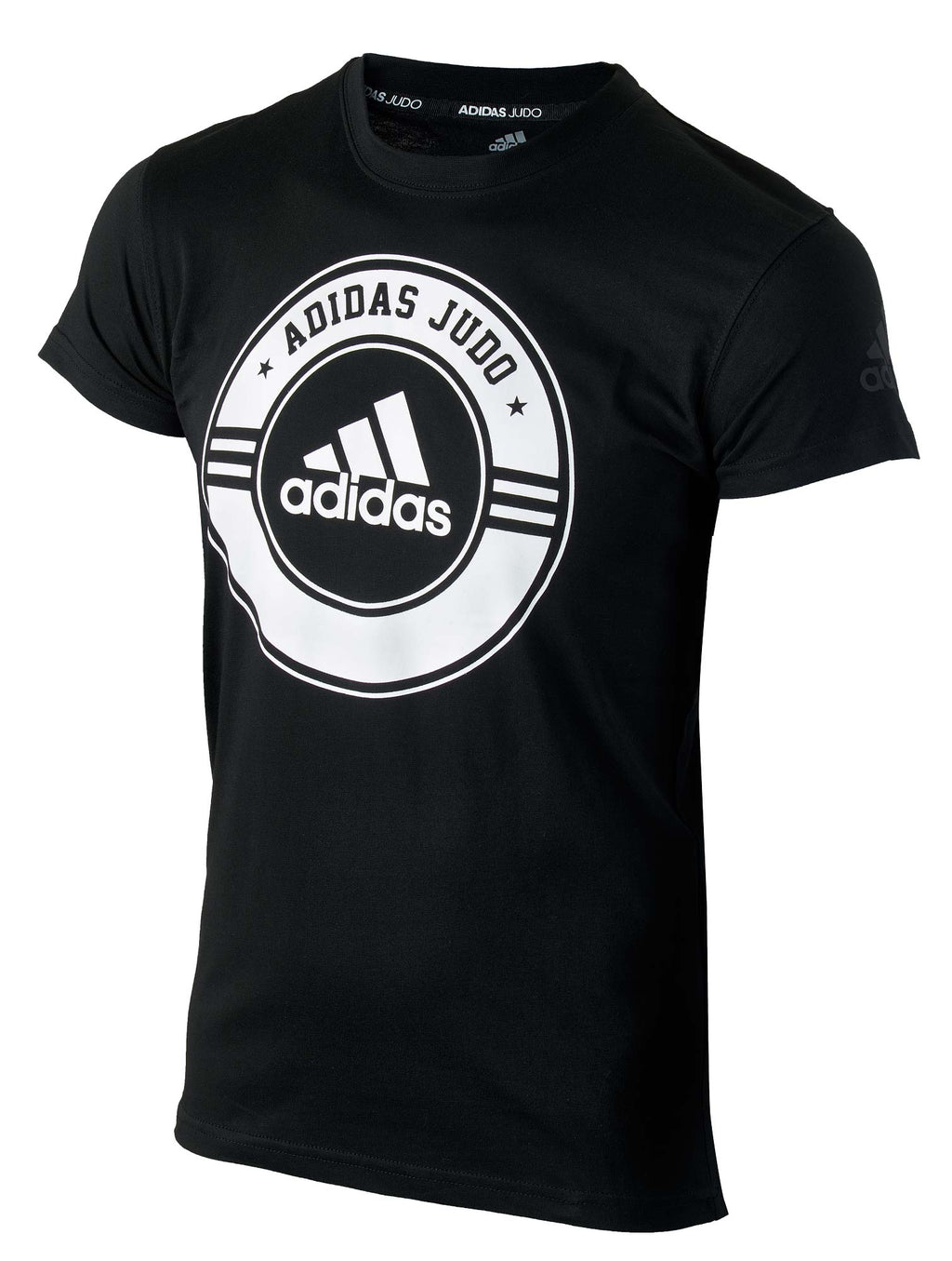 Judo Gear USA Judo Gear USA Adidas Community T-Shirt Black and White — detail close-up