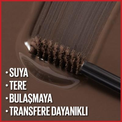 Maybelline New York Tattoo Brow 36h Styling Gel - 260 Deep Brown, Long-Lasting Eyebrow Styling