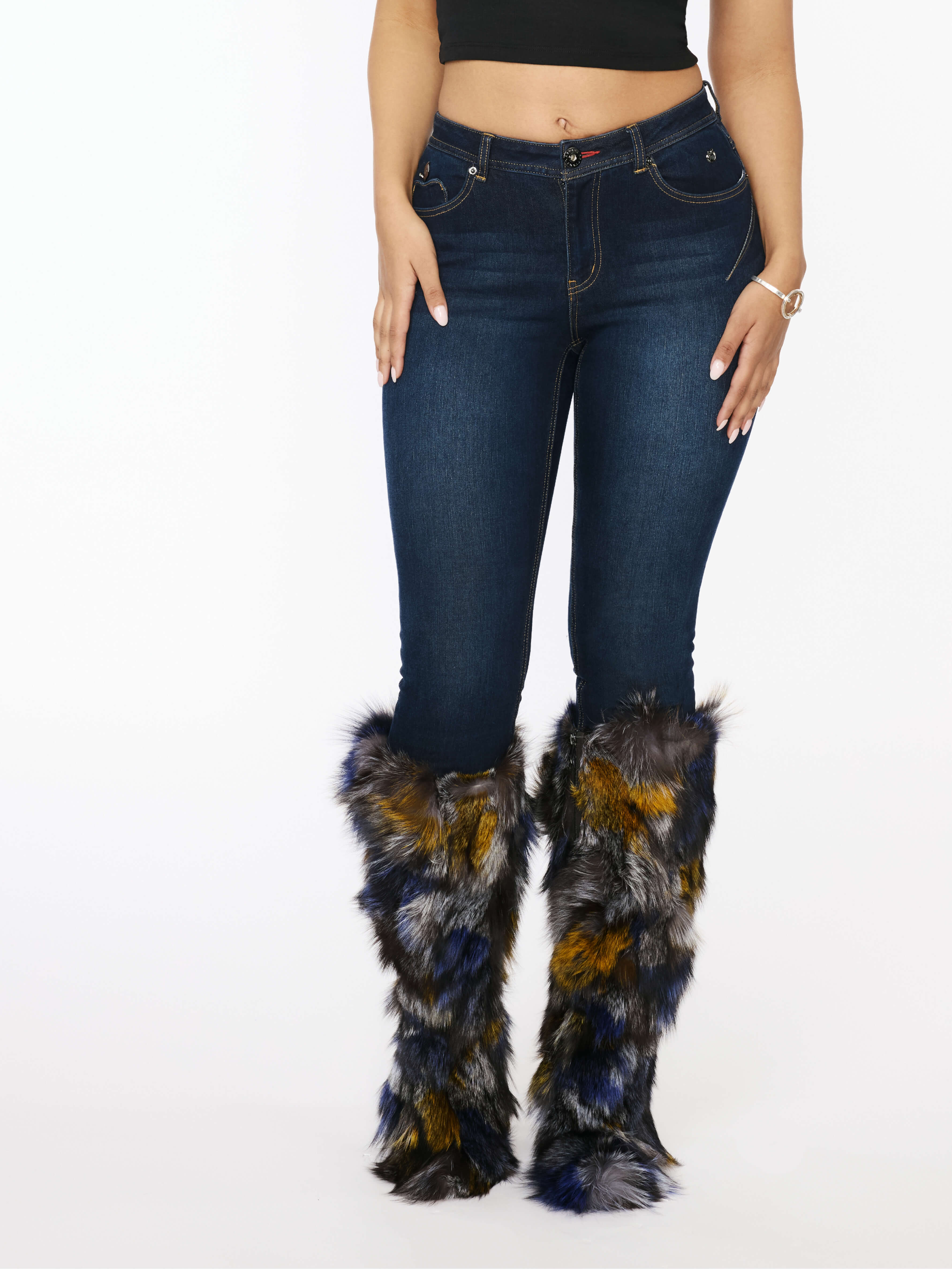 Apple Bottom Jeans Forbidden Ankle Biter Skinny Jean — main product shot