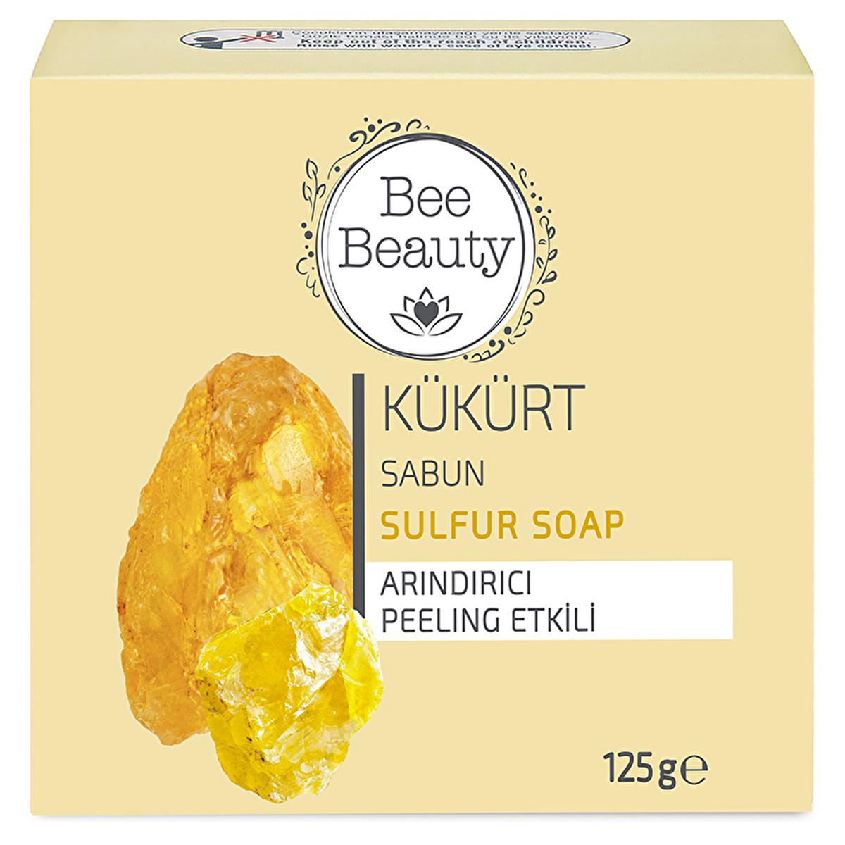 Bee Beauty Sulfur Soap Bar 125g - Natural Acne Treatment & Antibacterial Skincare
