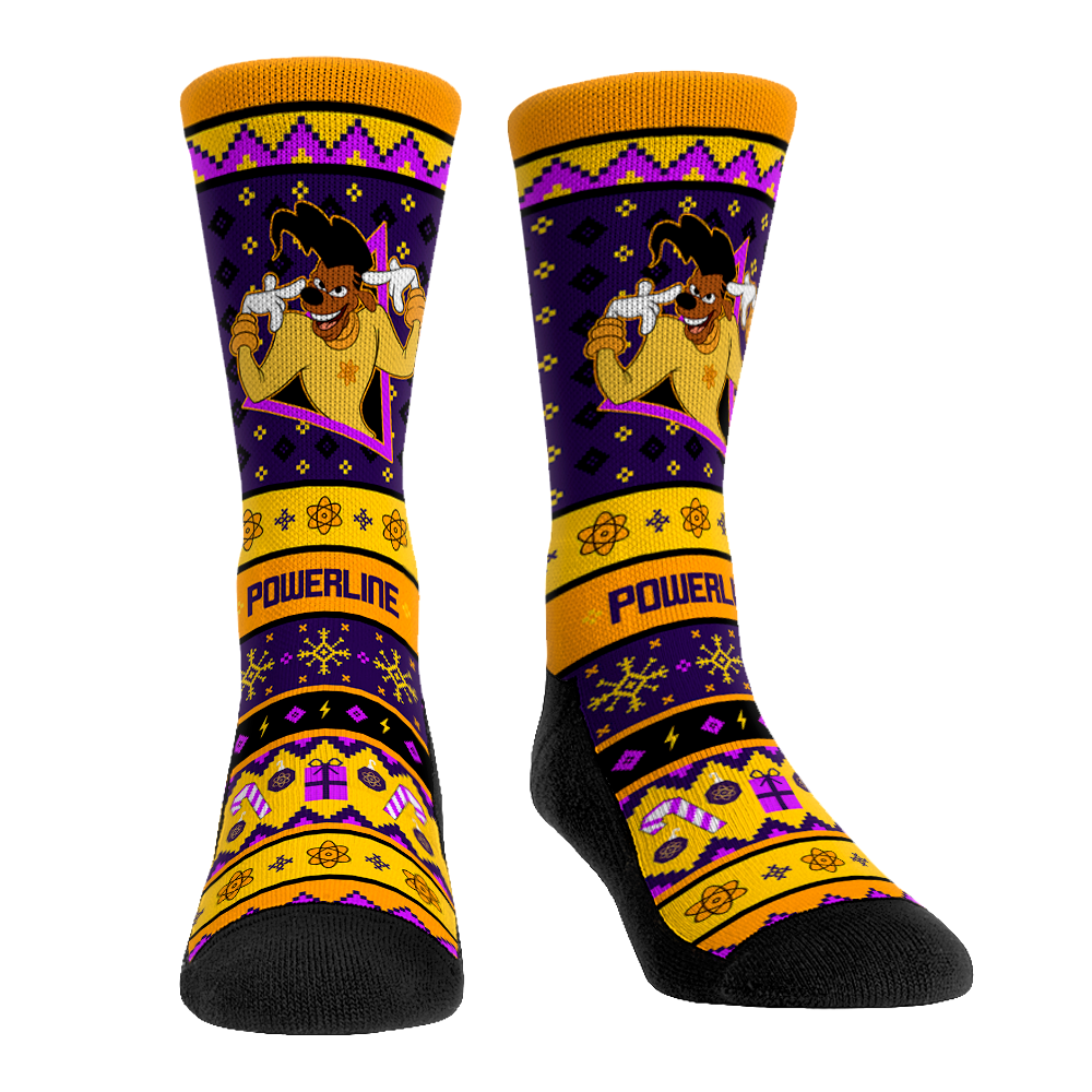 Rock 'Em Socks Rock 'Em Socks A Goofy Movie - Powerline Tacky Sweater — main product shot