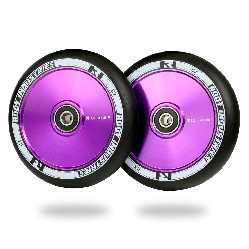 Root Industries AIR Wheels 110mm - Black/Purple (Pair) by Skates USA
