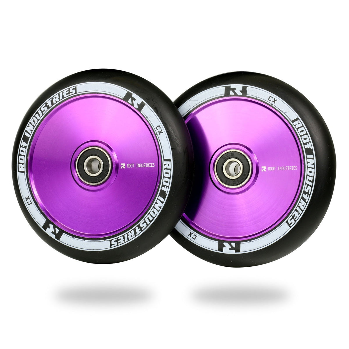 Root Industries AIR Wheels 110mm - Black/Purple (Pair) by Skates USA