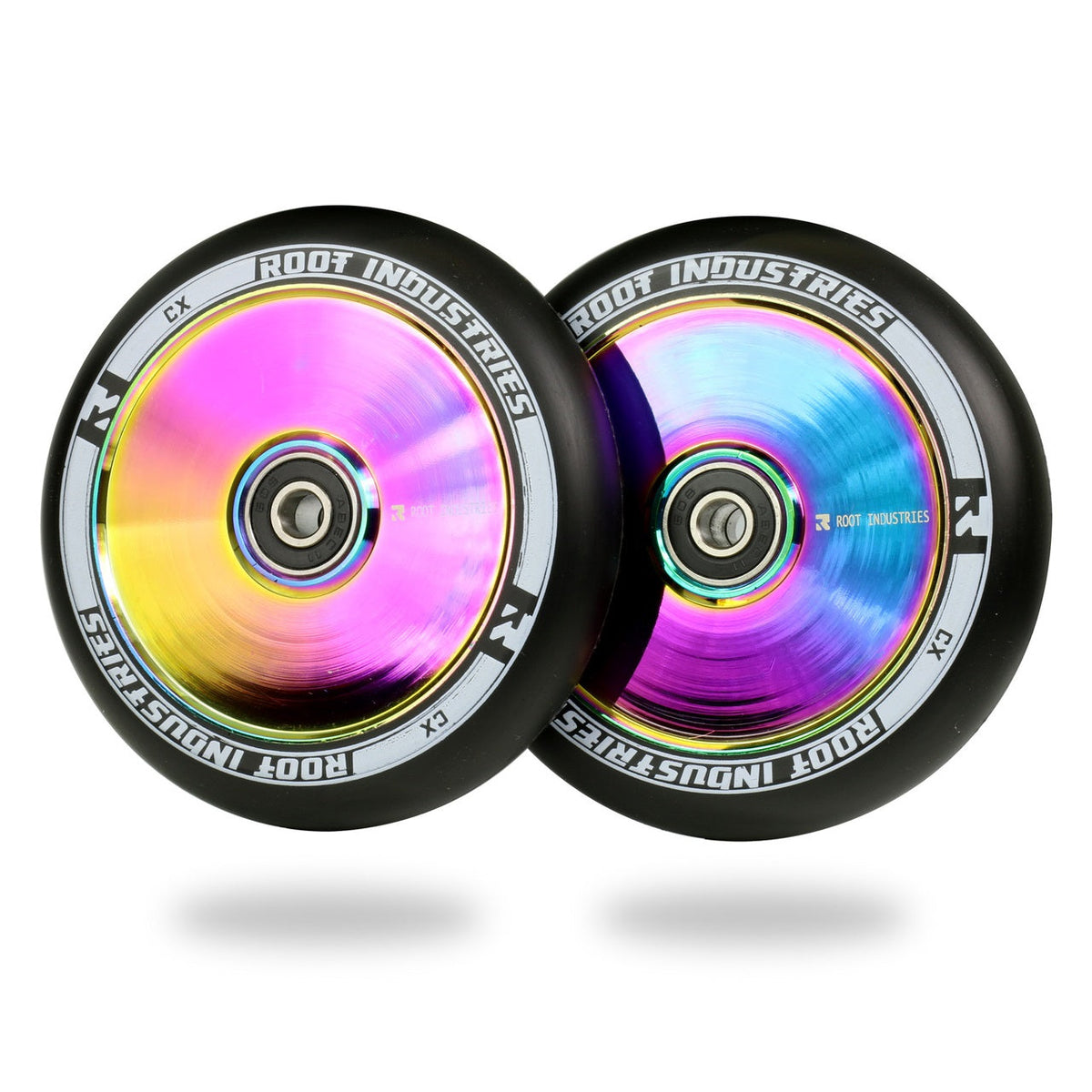 Root Industries Air Wheels 110mm - Black/Rocket Fuel (Pair) by Skates USA