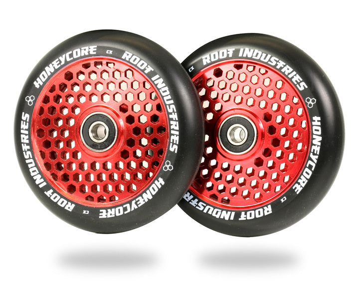 Root Industries HoneyCore Wheels 110mm - Black/Red (Pair) by Skates USA