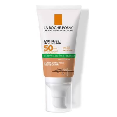 La Roche-Posay Tinted Sunscreen Gel-Cream SPF 50+ - Oil Control, Matte Finish for Sensitive Skin