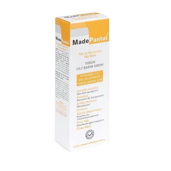 MadePantol Moisturizing Cream for Dry Skin - Natural Ingredients, Sensitive Skin Friendly, 1.69 fl oz