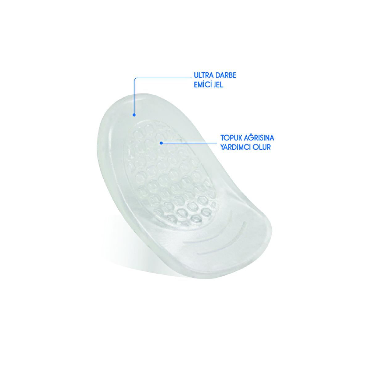 Tabanex Heel Pads/Inserts for Comfortable Footwear - Soft 3D Gel, Reusable Adhesive