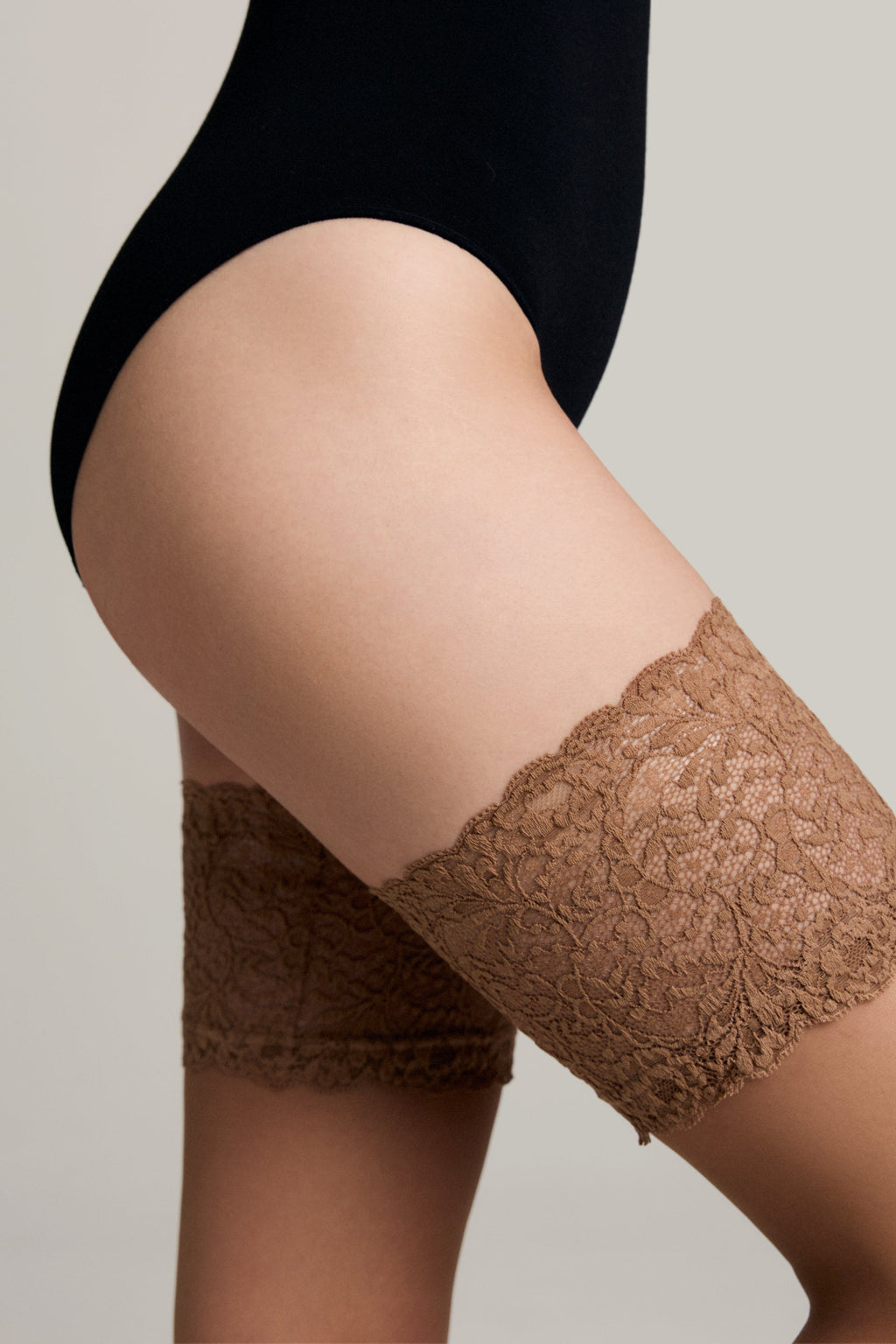 TheRanok.com Fantasy Stockings Conte Amour - Openwork Elastic Band and Silk Effect — back view