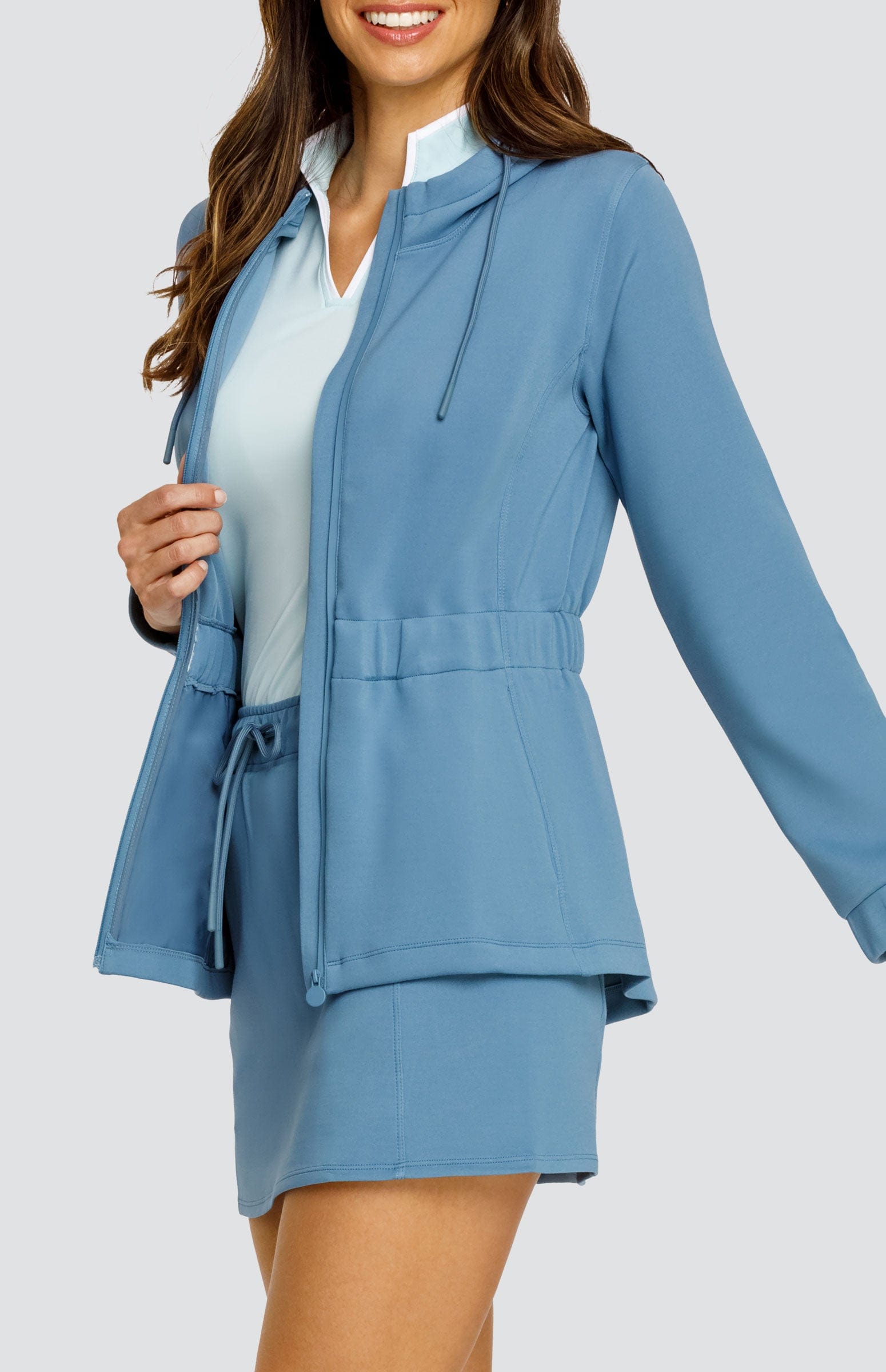 Robyn Hooded Jacket - Copen Blue