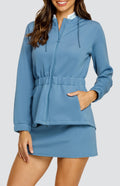Robyn Hooded Jacket - Copen Blue
