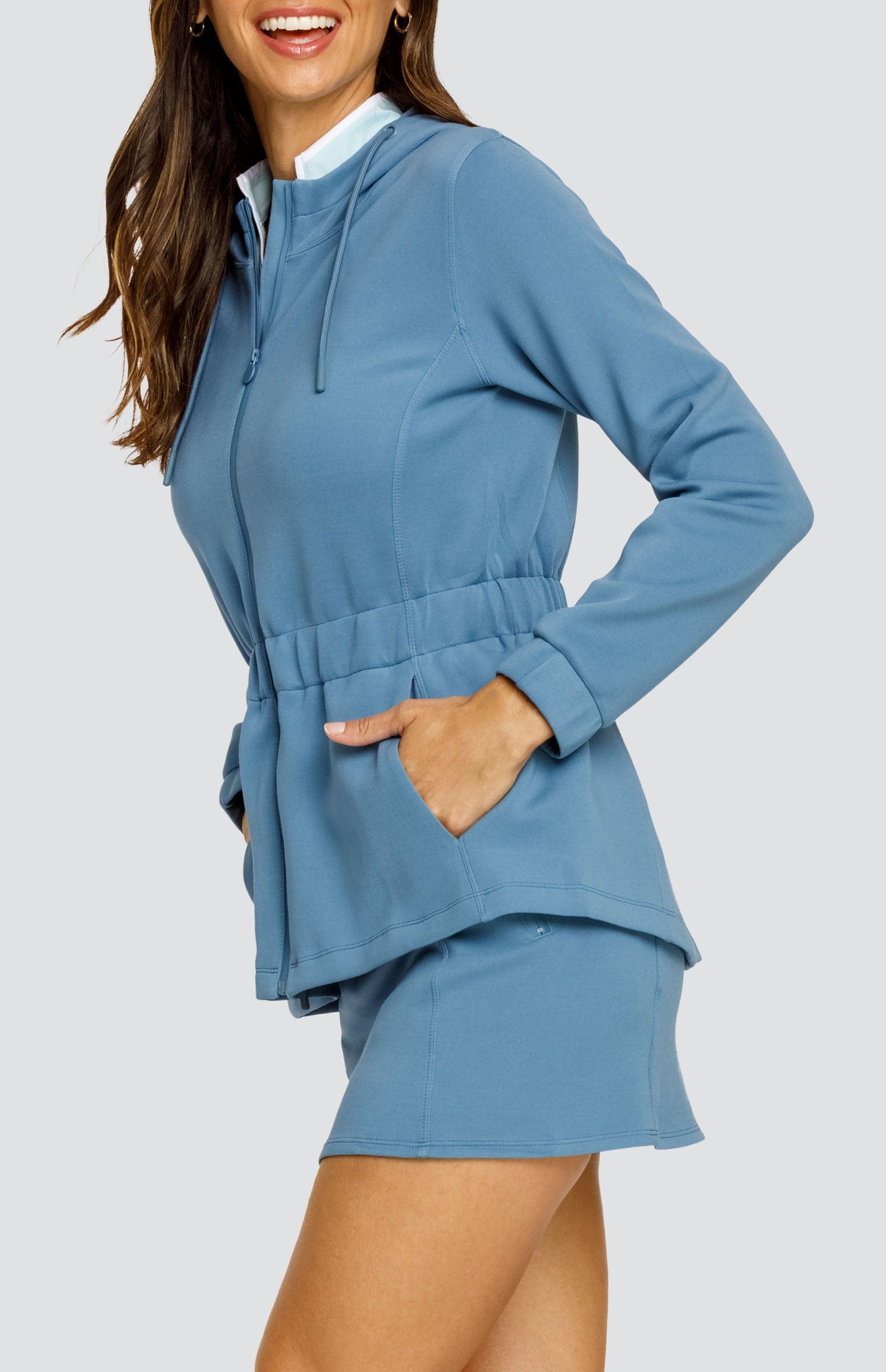 Robyn Hooded Jacket - Copen Blue