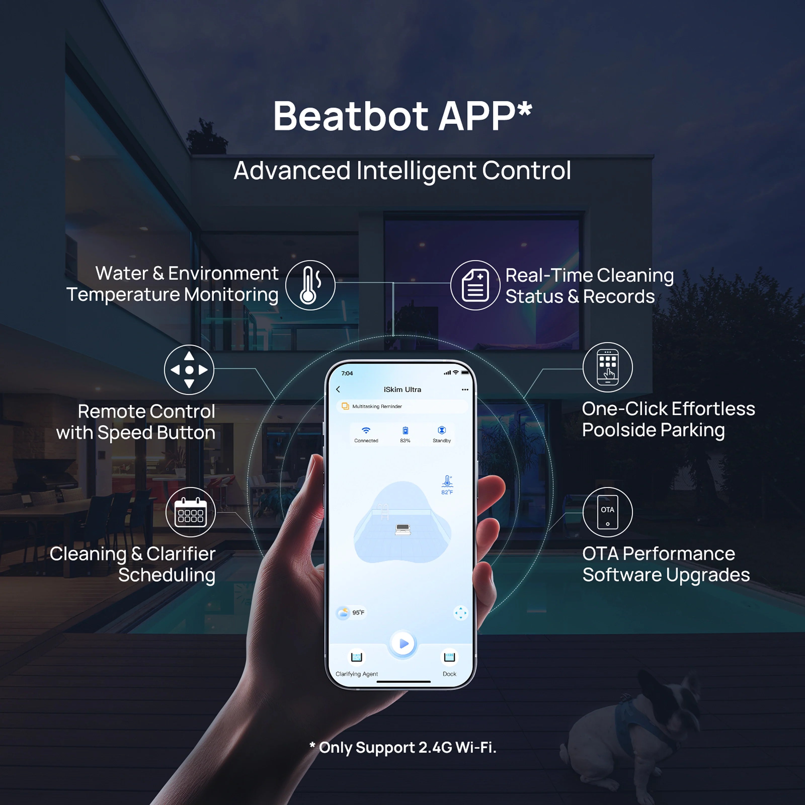 Beatbot iSkim Ultra Robotic Pool Skimmer, view 7