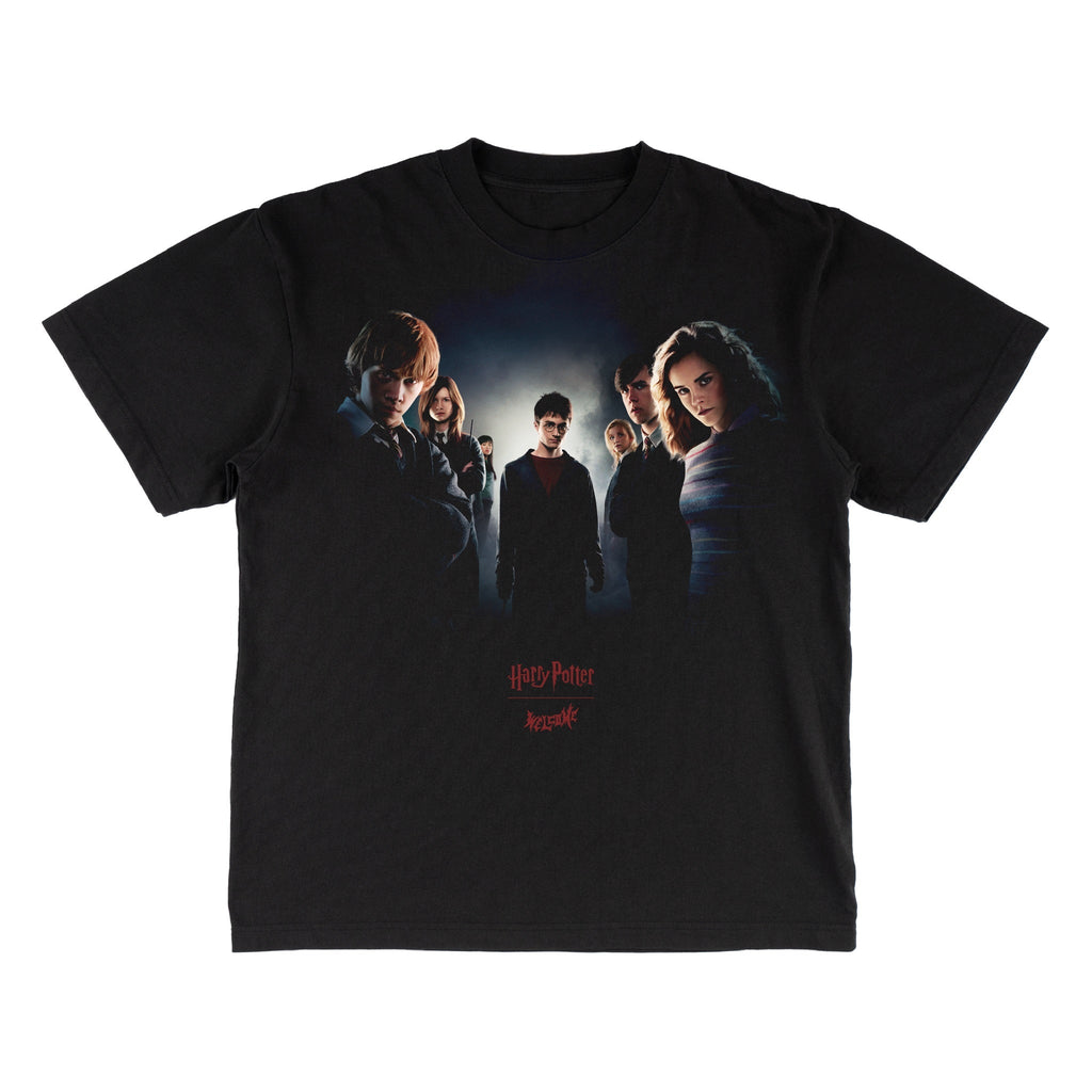 Welcome x Harry Potter Army Boxy Garment-Dyed Tee - Black by Skates USA