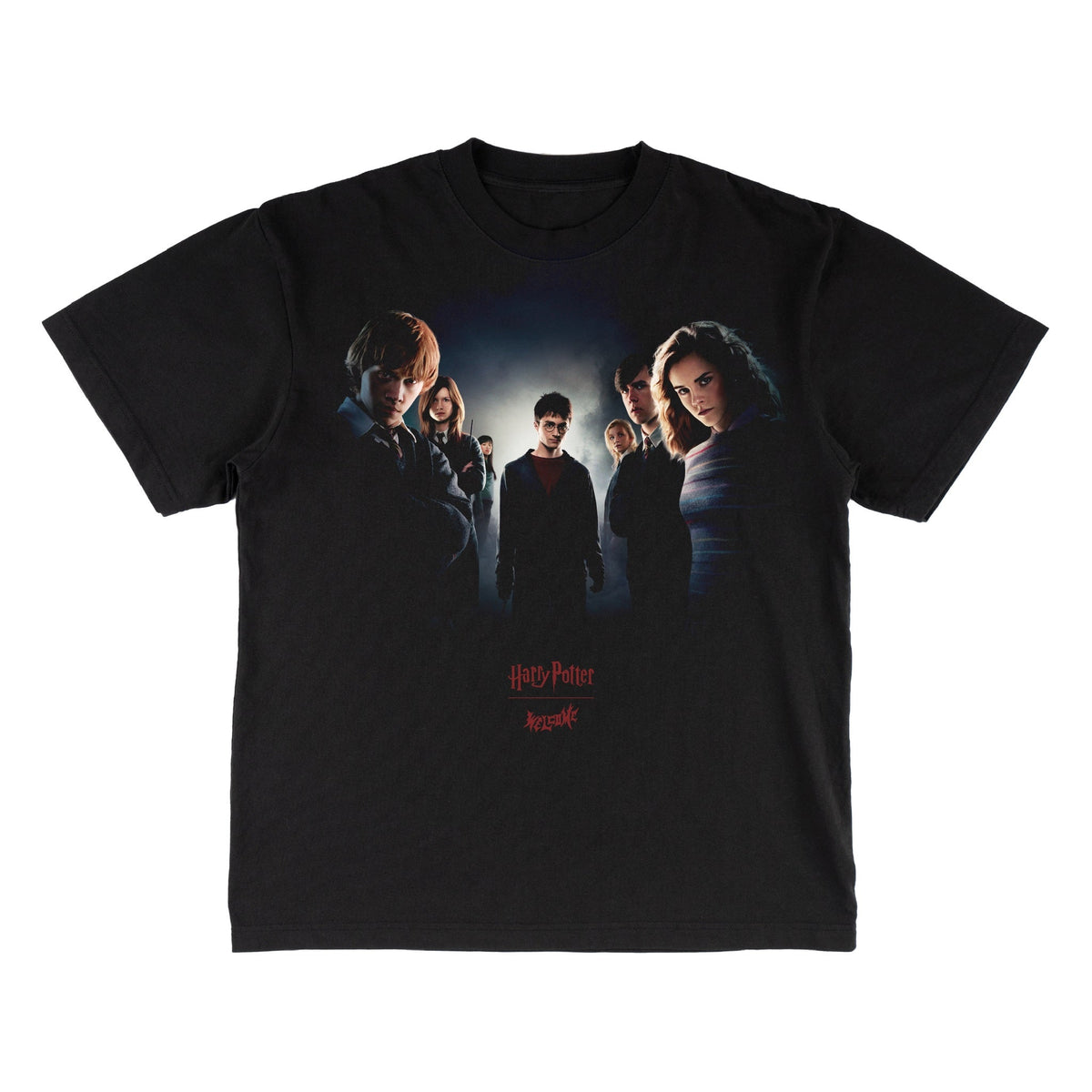 Welcome x Harry Potter Army Boxy Garment-Dyed Tee - Black by Skates USA