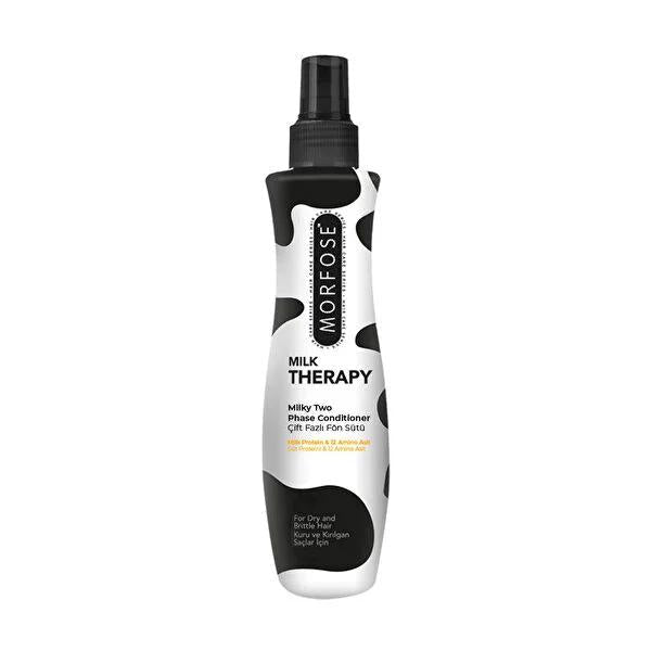 Morfose Milk Therapy Dual Phase Hair Treatment & Conditioner - 7.44 fl oz - Heat Protectant for Damaged & Dry Hair