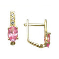 BodyCandy 14k Yellow Gold CZ October Birthstone Leverback Earrings — main product shot