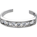 BodyCandy 10k White Gold Cubic Zirconia Toe Ring — main product shot