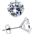 BodyCandy 14k White Gold 1.90ct Cubic Zirconia Round Earrings — main product shot