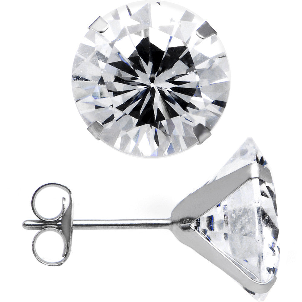 BodyCandy 14k White Gold 2.65ct Cubic Zirconia Round Earrings — main product shot