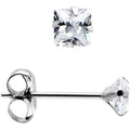 BodyCandy 14k White Gold .23ct Cubic Zirconia Square Earrings — main product shot