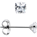 BodyCandy 14k White Gold .47ct Cubic Zirconia Square Earrings — main product shot