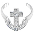 BodyCandy 925 Sterling Silver CZ Anchor Toe Ring — main product shot