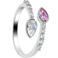 BodyCandy 925 Sterling Silver Teardrop Cubic Zirconia Toe Ring — main product shot
