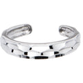 BodyCandy Solid 14k White Gold Diamond Cut Band Toe Ring — main product shot
