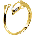 BodyCandy Solid 14k Yellow Gold Dolphin Toe Ring — main product shot