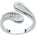 BodyCandy Sterling Silver 925 Cubic Zirconia Wrap Toe Ring — main product shot