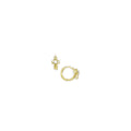 BodyCandy 14k Yellow Gold CZ Cross Huggy Earrings — main product shot