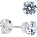 BodyCandy 925 Sterling Silver CZ Stud Earrings — detail close-up