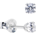 BodyCandy 925 Sterling Silver 2.5mm CZ Round Stud Earrings — main product shot