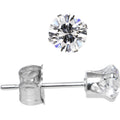BodyCandy 925 Sterling Silver 4mm CZ Round Stud Earrings — main product shot