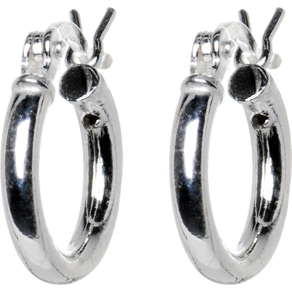 BodyCandy 925 Sterling Silver 1/4 Inch Hoop Earrings — main product shot