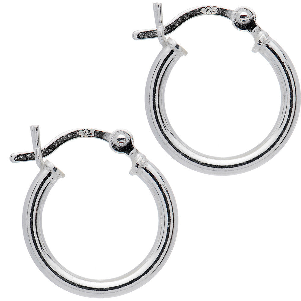 BodyCandy 925 Sterling Silver Hoop Earrings 10mm — main product shot