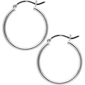 BodyCandy 925 Sterling Silver 1 Inch Hoop Earrings — main product shot