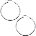 BodyCandy 925 Sterling Silver 1 1/4 Inch Hoop Earrings — main product shot