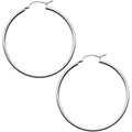 BodyCandy 925 Sterling Silver 1 1/2 Inch Hoop Earrings — main product shot