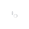 BodyCandy 14k White Gold CZ Flower Huggy Earrings — main product shot