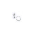 BodyCandy 14k White Gold CZ Square Huggy Earrings — main product shot