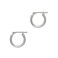 BodyCandy 14K White Gold 2mm 9/16 Inch Hoop Earrings — main product shot