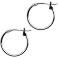 BodyCandy 14K White Gold 1.5mm 9/16 Inch Hoop Earrings — main product shot